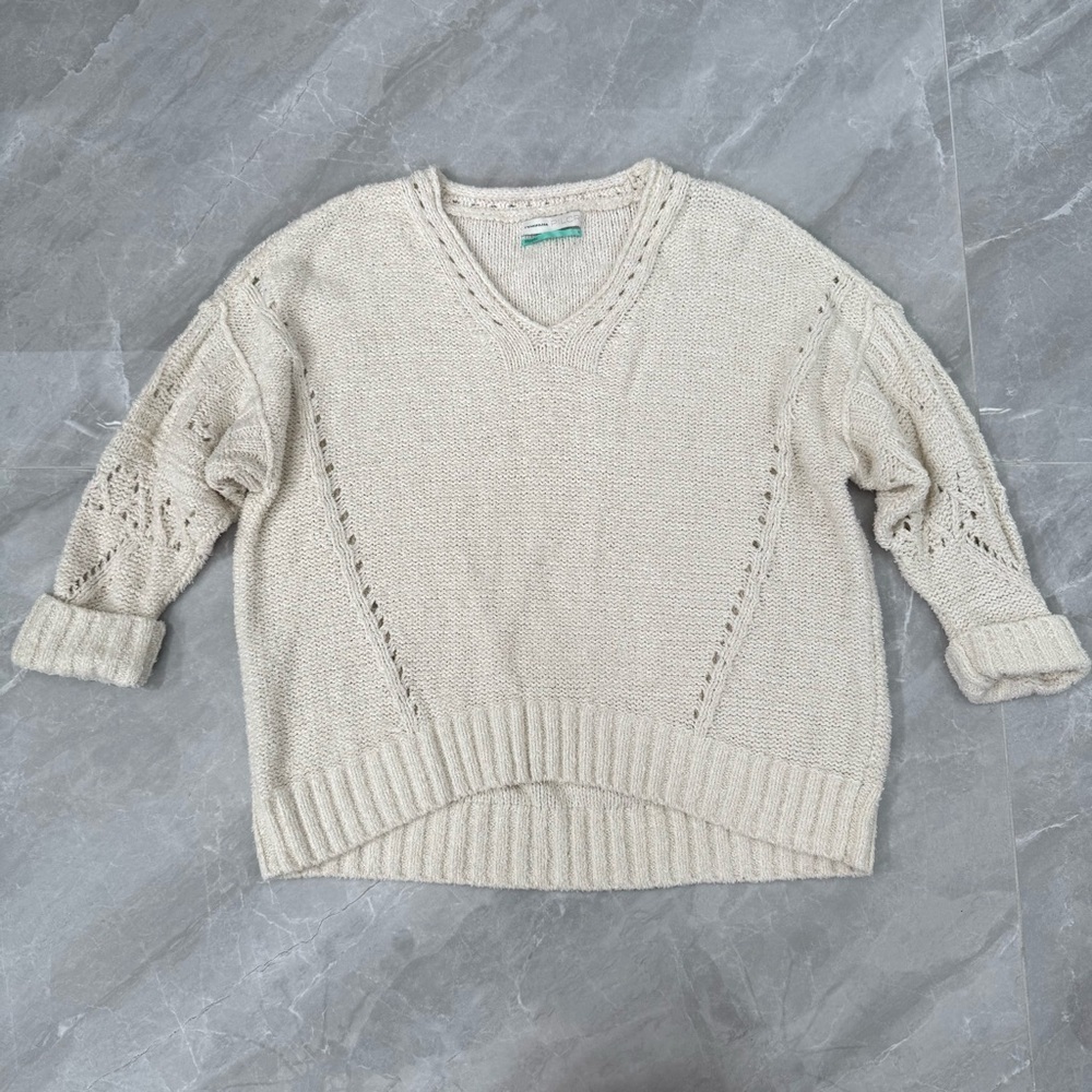 Women’s Anthropologie Pilcro Marla V-Neck Pullover Sweater Plus Size 1X - Picture 5 of 16
